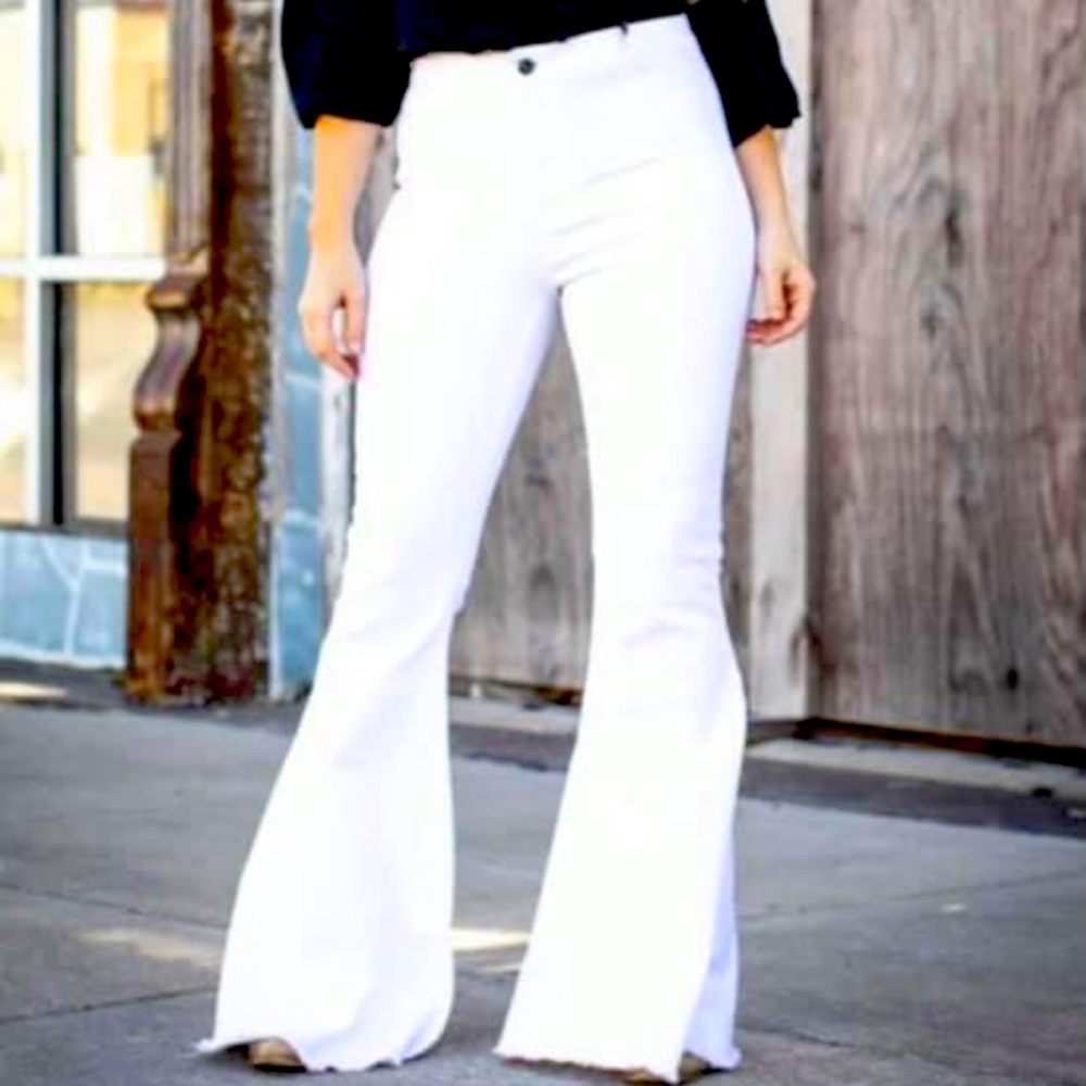 Ivory extreme flare jeans by L&B